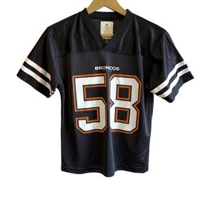 NFL Apparel Youth Mediun Black Orange Von Miller #58 Jersey Kids Football Sporty